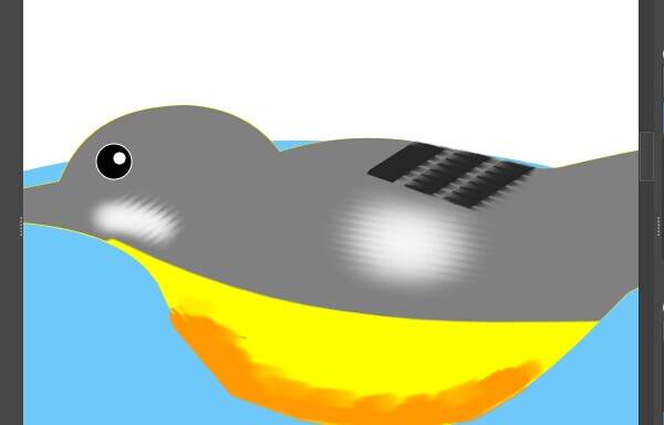 11. 目の周囲が白色で塗られる