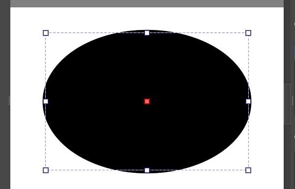 17. 楕円のシェイプが選択される