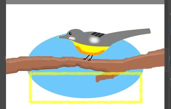 15. シェイプの形状に沿って塗られる