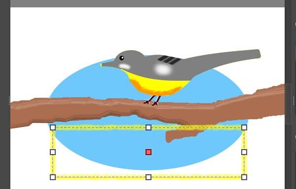 19. 囲み線のシェイプを選択する