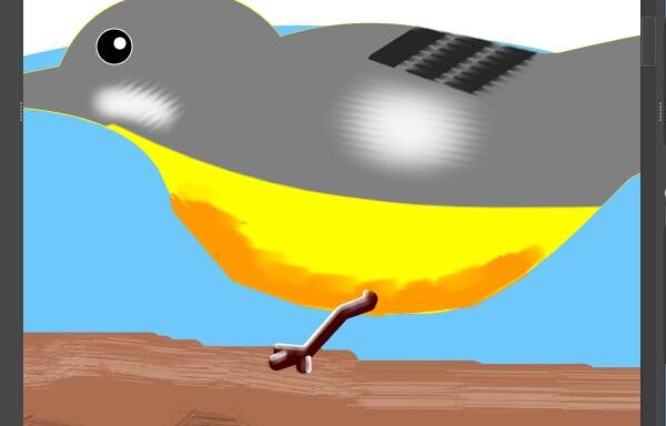 6. 混色ブラシでハイライトをなじませる