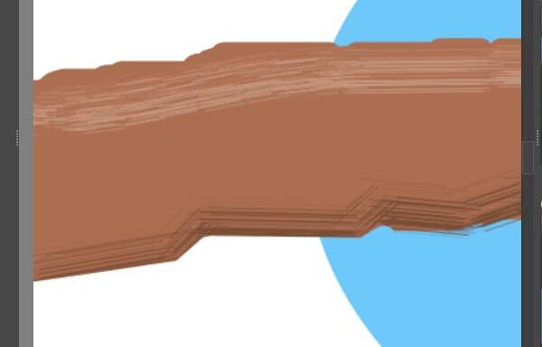 8. はみ出している部分が消える