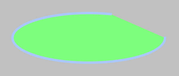 開いたパスのフィル